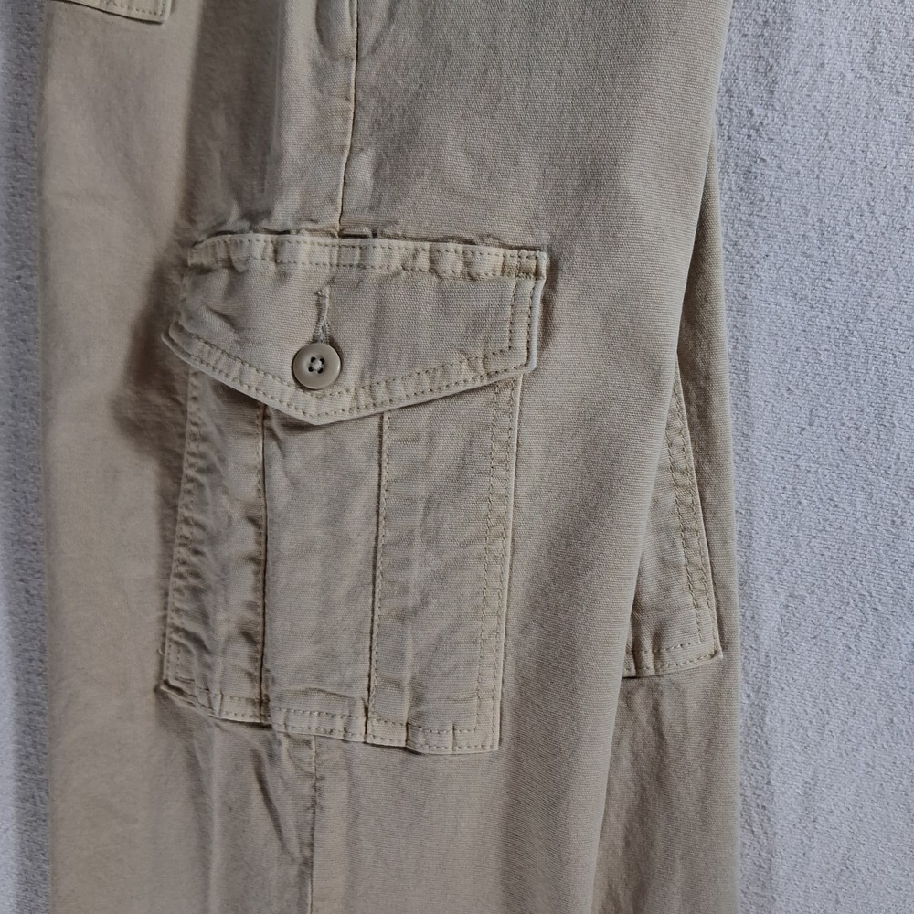 American Eagle Outfitters Stretch Cargo Pants Stretch Women Size 00 Khaki Beige - Picture 10 of 12